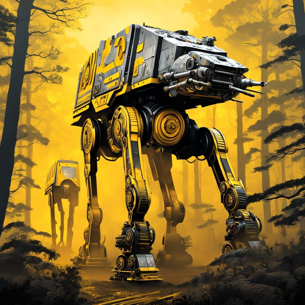 AT-AT in JCB Yellow Livery