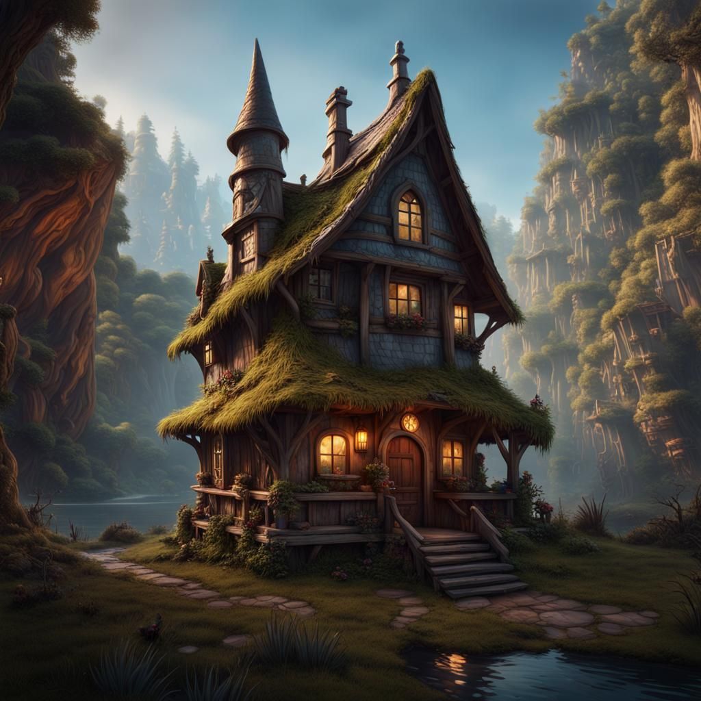 Fantastical House Gnome Concept Art in 8k