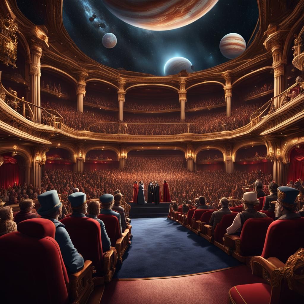 Opera on a Star Cruiser in Space