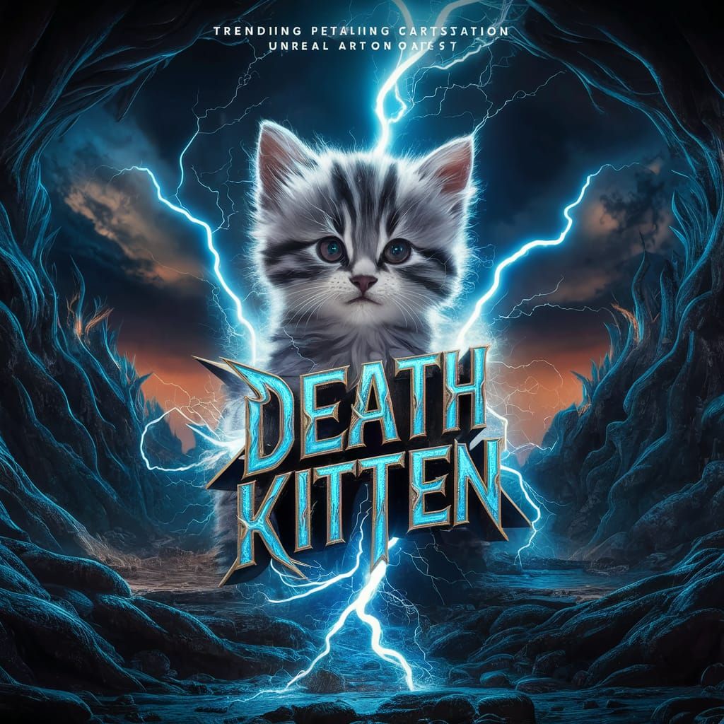 Death Kitten Movie Poster in Unreal Engine 5