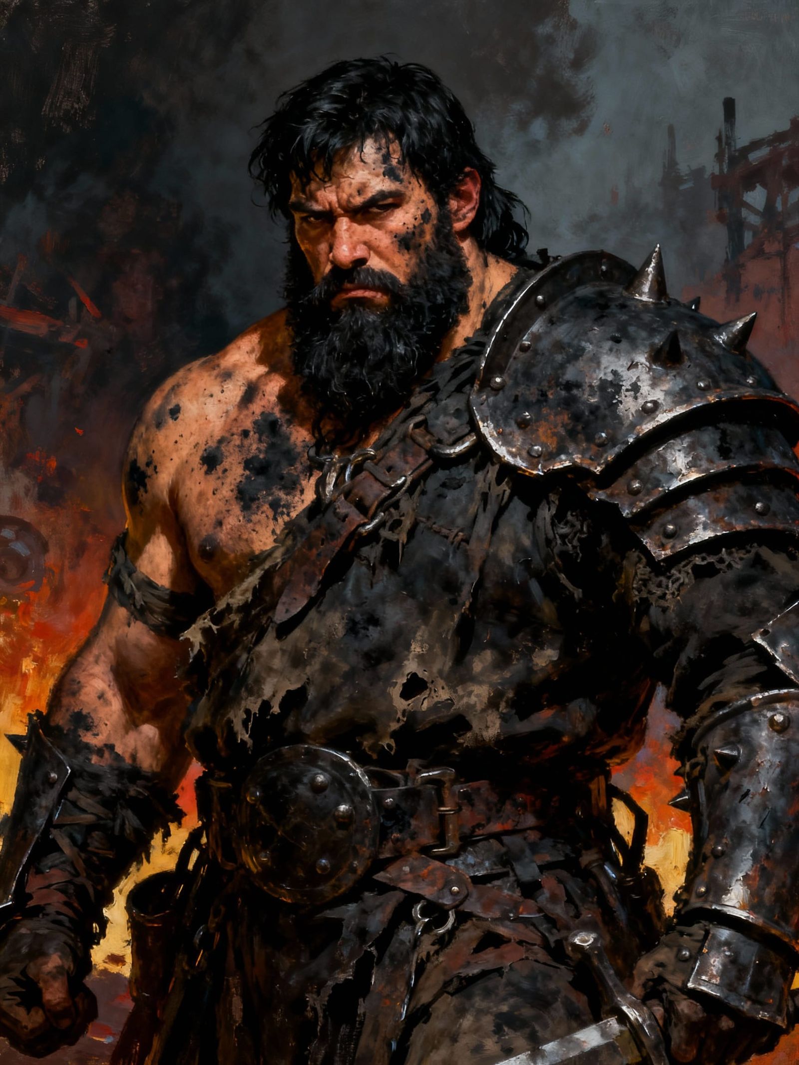 Gritty Warrior Greg in Dark Iron Armor