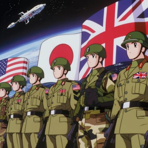 1980s Space Anime: Troops from Britain, Japan, and USA