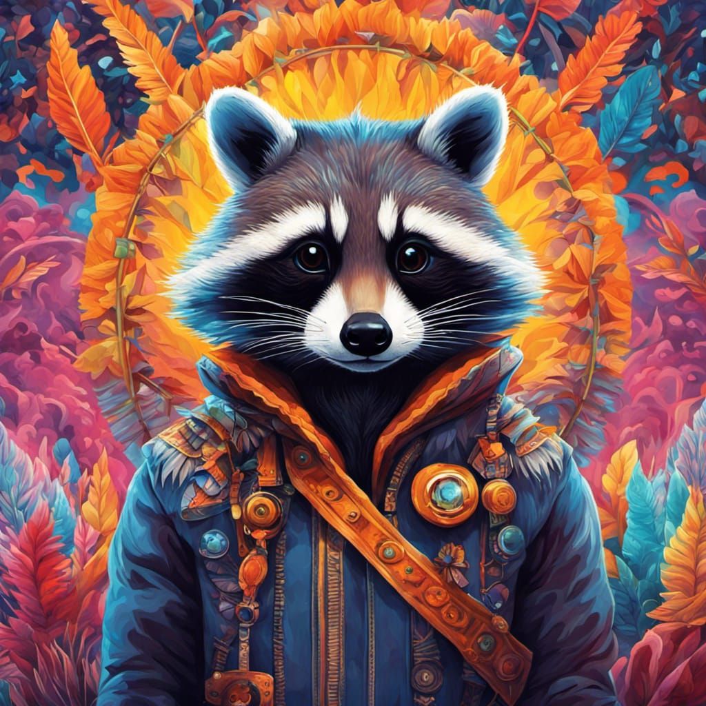 Surreal raccoon 🦝