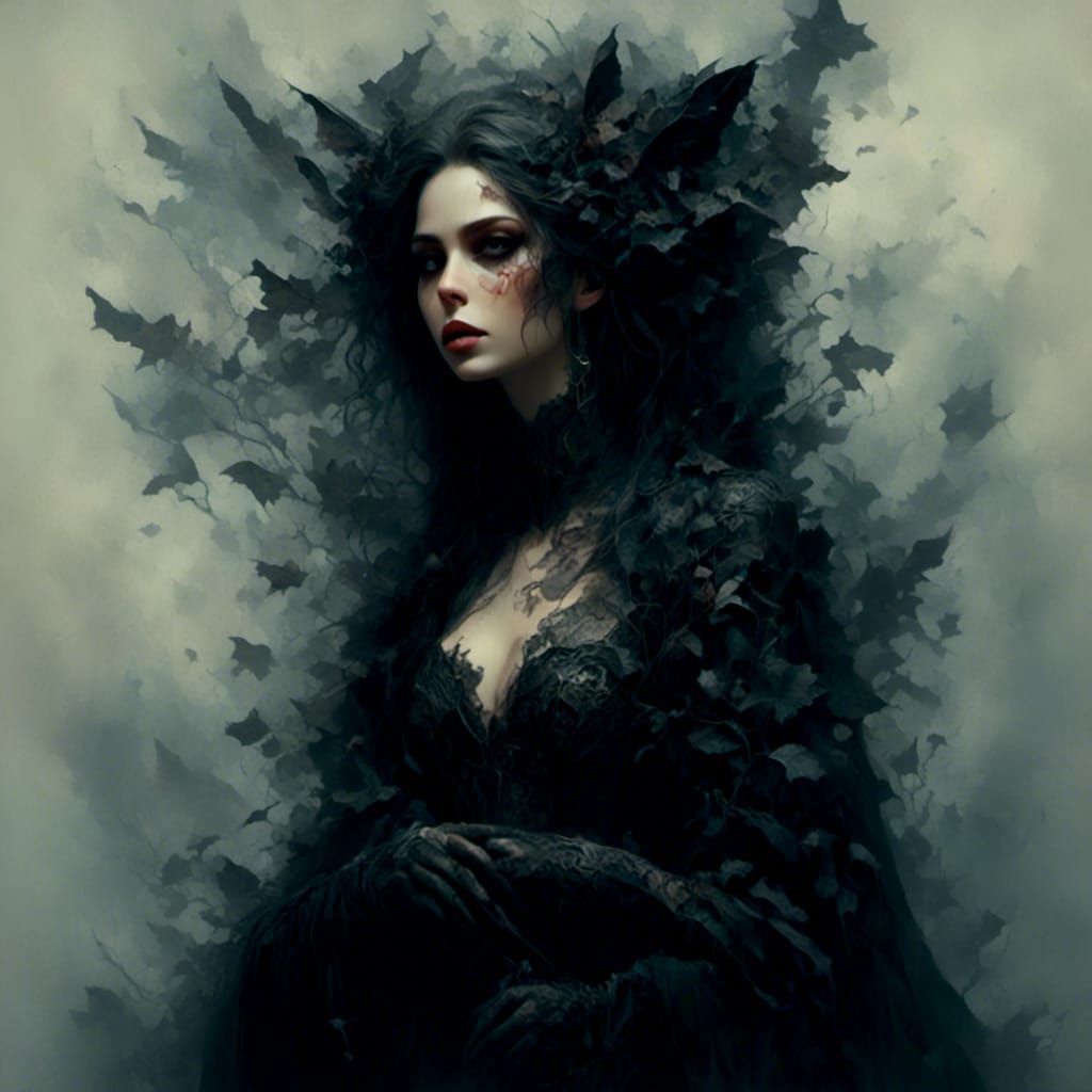 Goddess of the Mist in Dark Fantasy Art