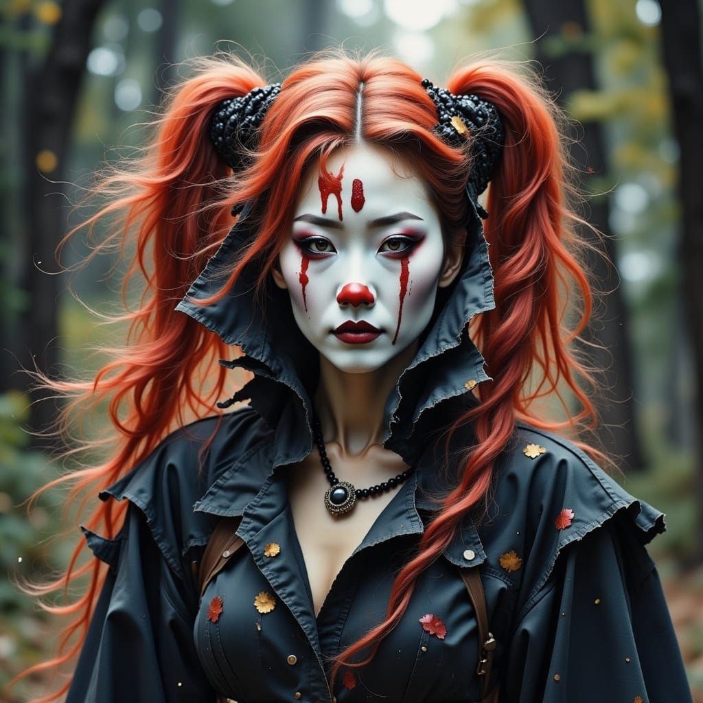 Doppelganger in Water Ink Color Style