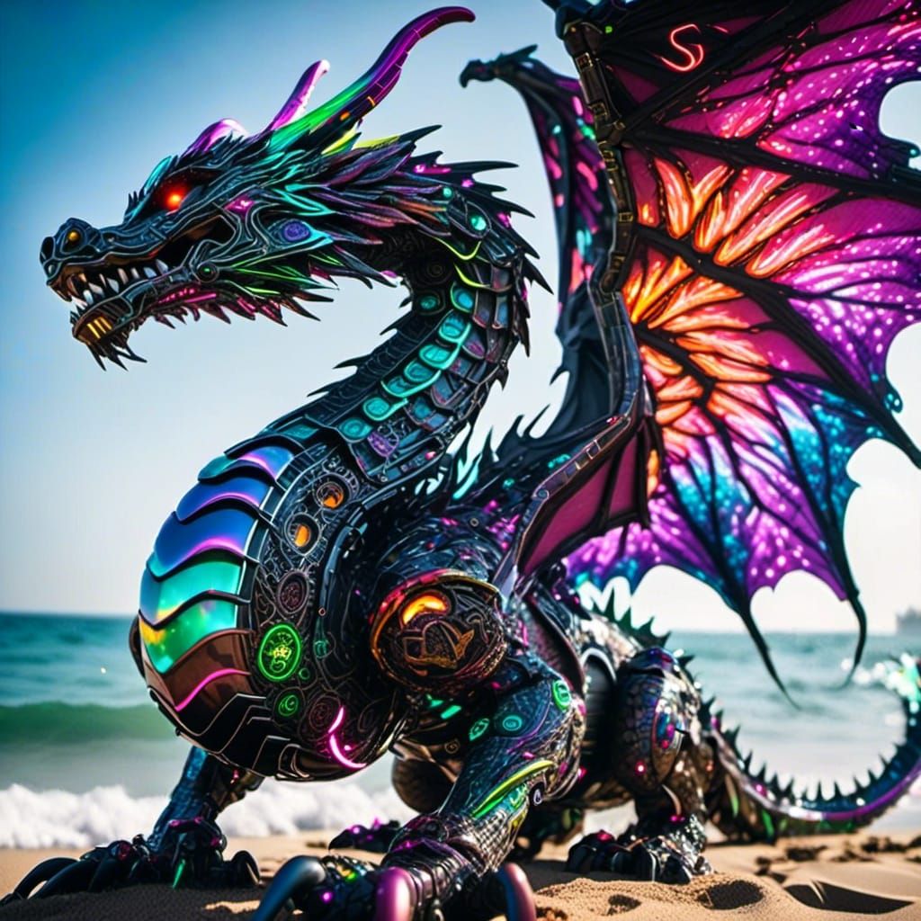Ethereal beach dragon