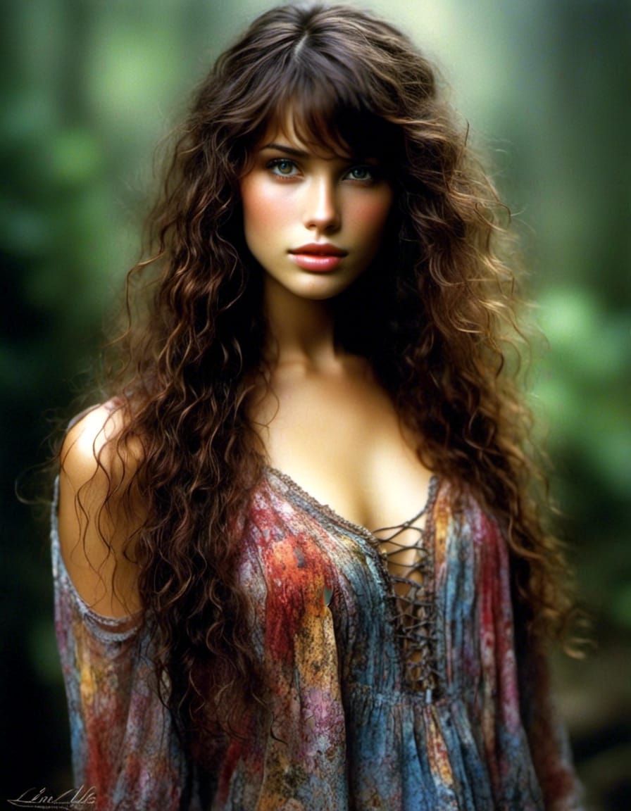 Detailed Portrait of a Woman in Royo Style