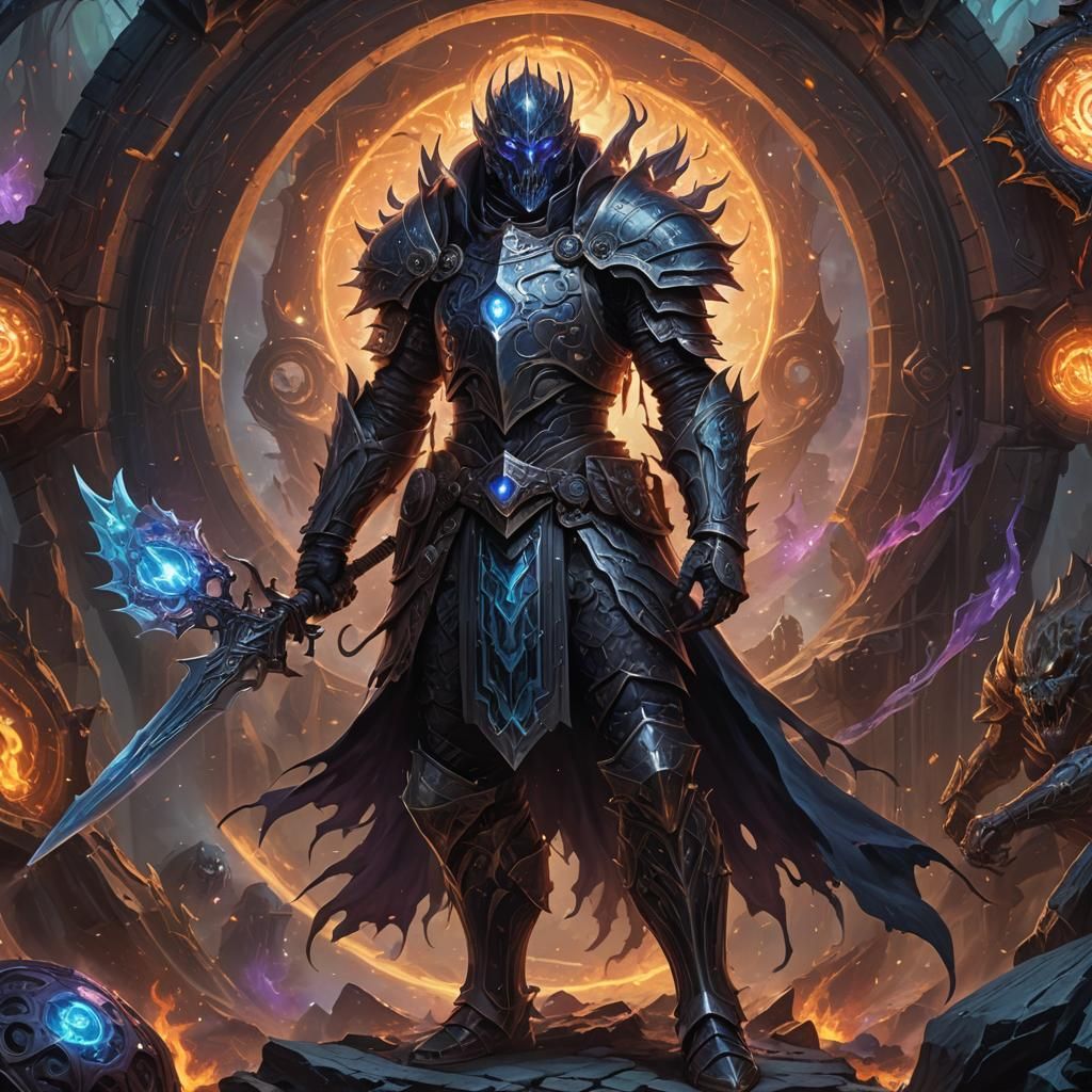 Feral Bugbear with Battle Hammer in Dark Fantasy Style