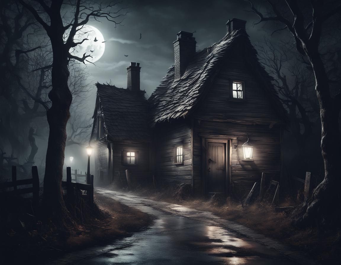 Spooky outside but cozy inside