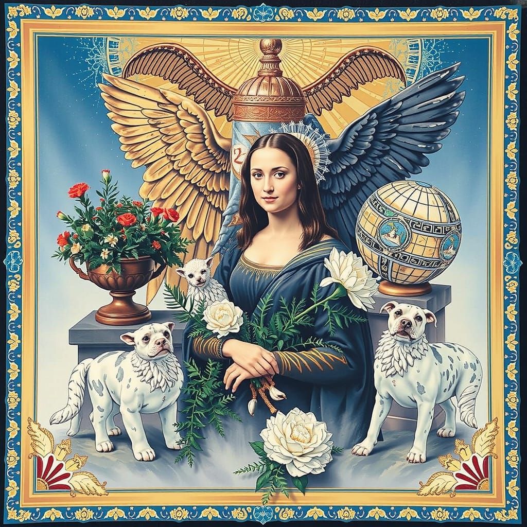 AI Recreation of the Mona Lisa Portrait