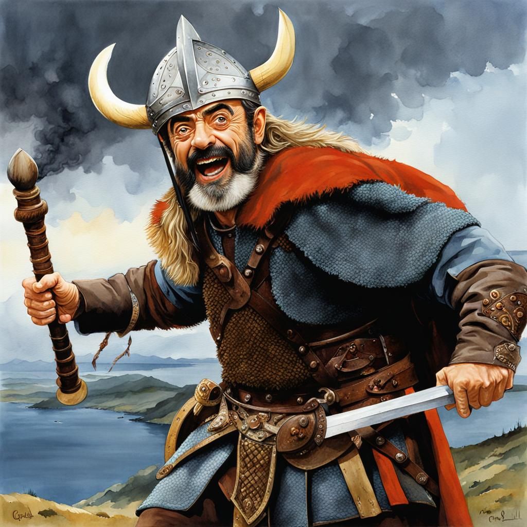 a goofy viking