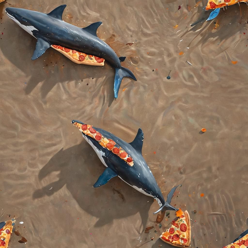 Surreal Pizza Party on the Beach at Sunrise