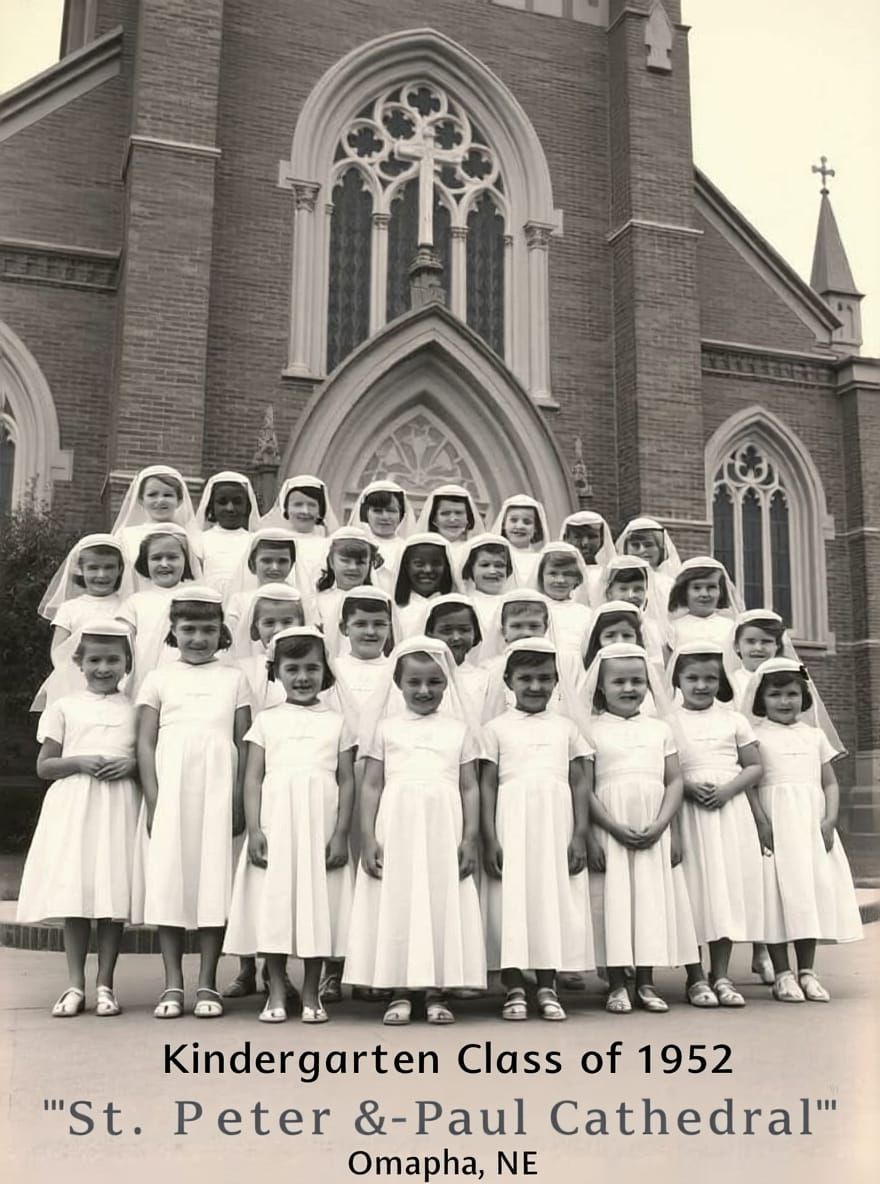 Kindergarten Class of 1952: Nostalgic Photography