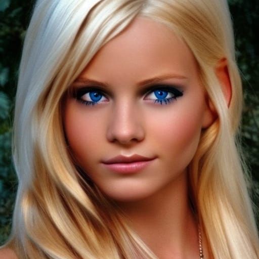Blond Elf Link: Fantasy Character Portrait