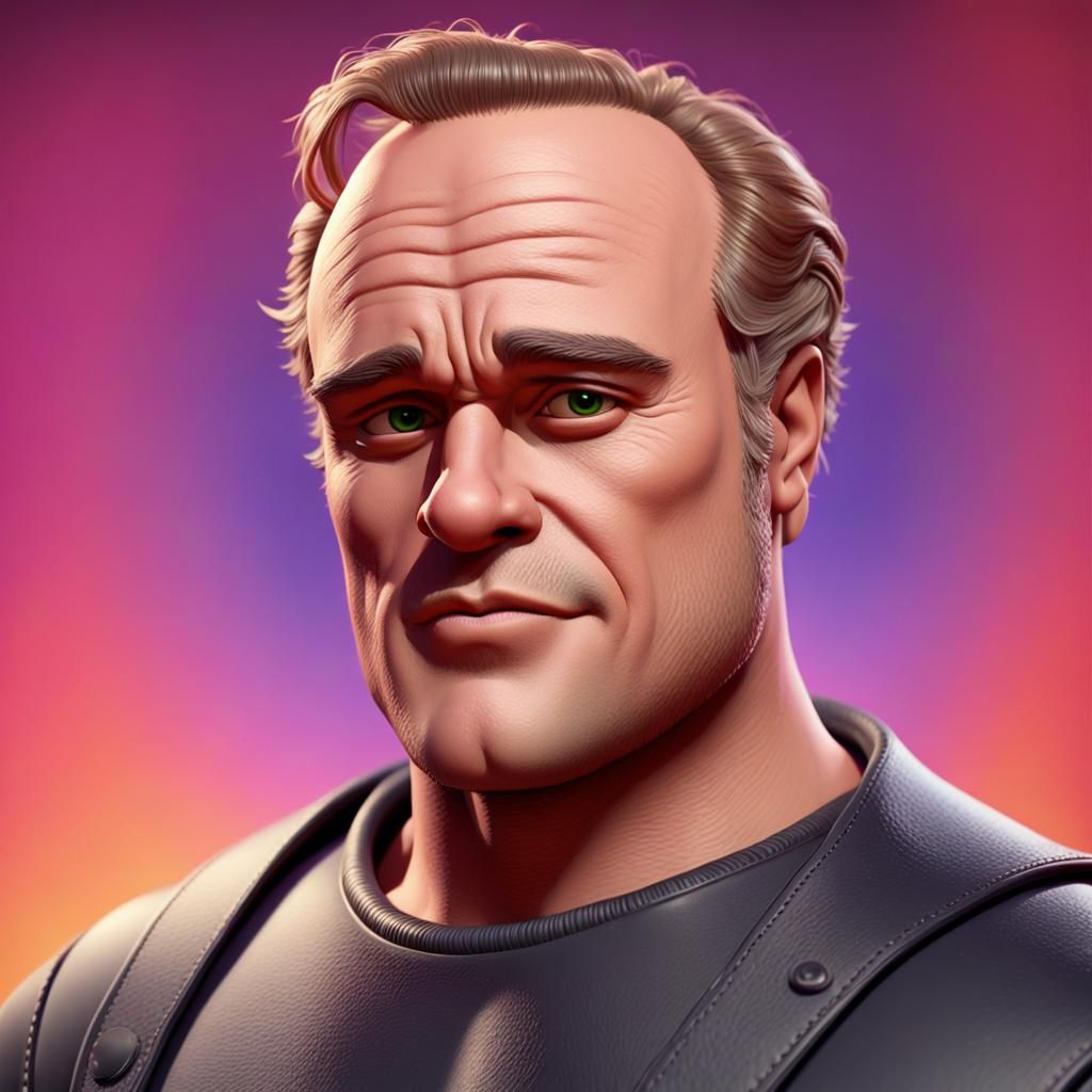 Marlon Brando as 3D Digital Art