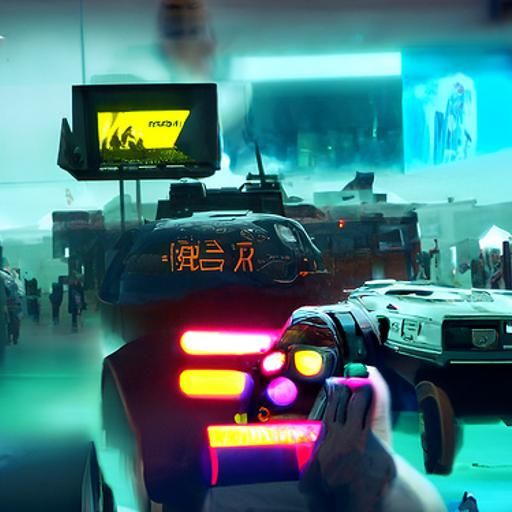 Cyberpunk 2099: Neon-Lit Modern Warfare