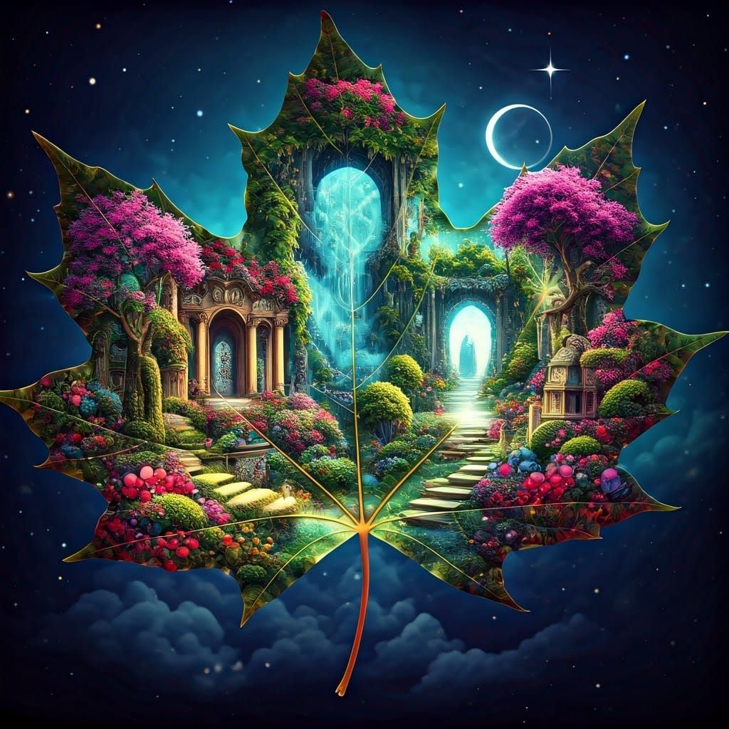 Maple Leaf Portal to Fairyland Dreamscape