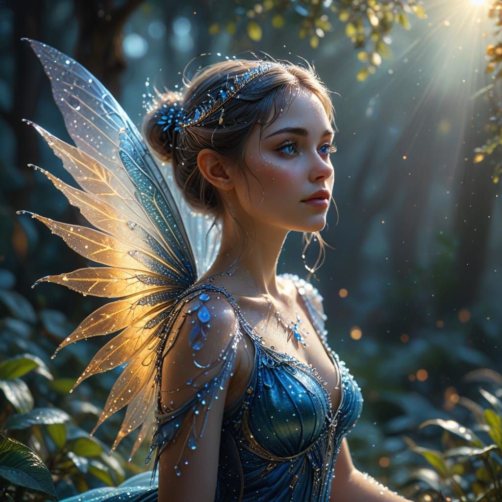 Enchanted Fairy in Moonlit Oasis