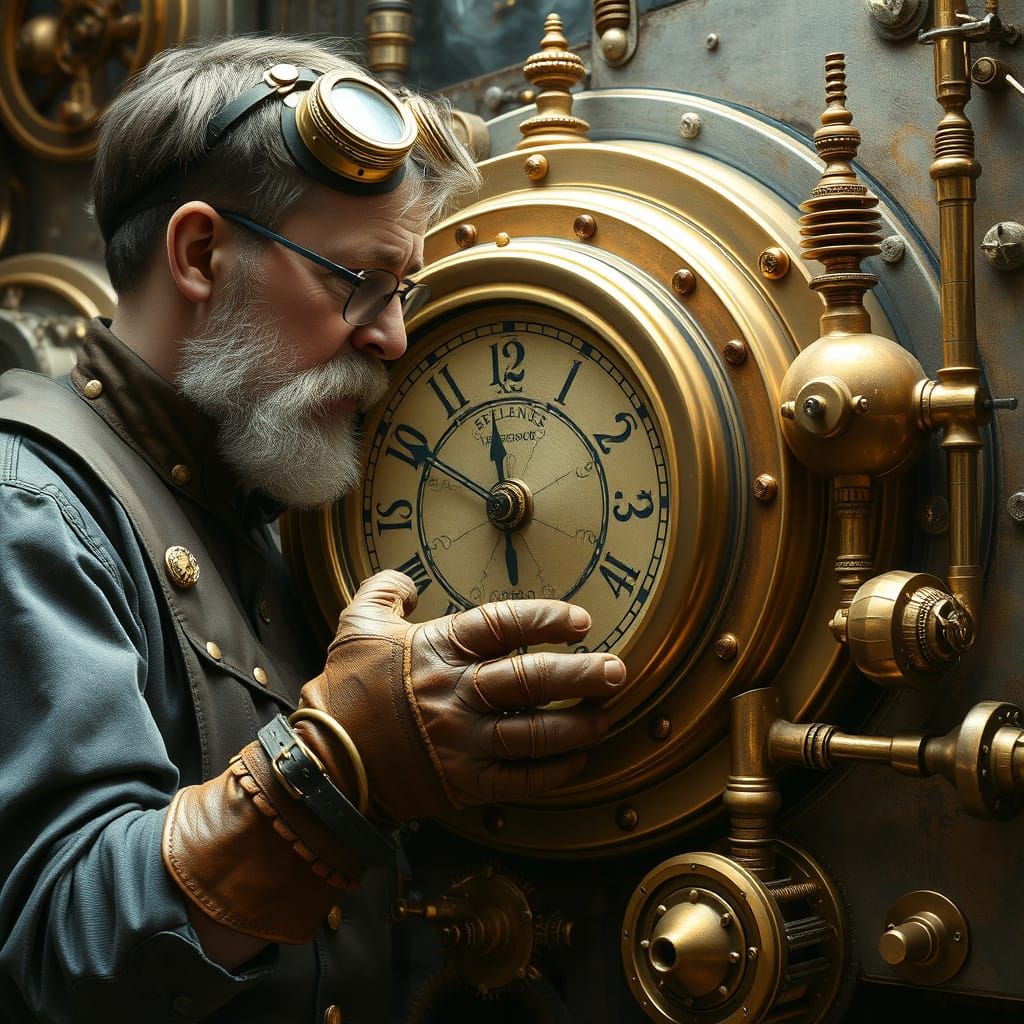 Inventor Sets Time Machine to Future in Sci-Fi Style