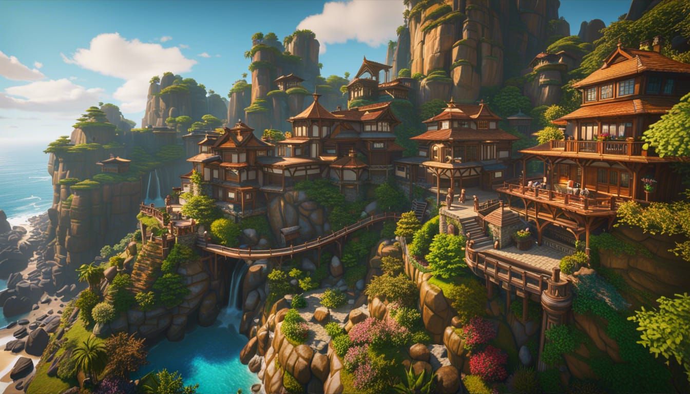 Dream Vacation: 16k UHD Digital Painting