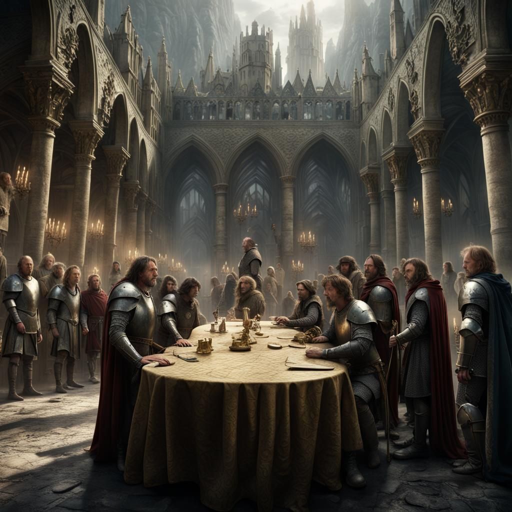 King Arthur and Knights: Epic Digital Painting