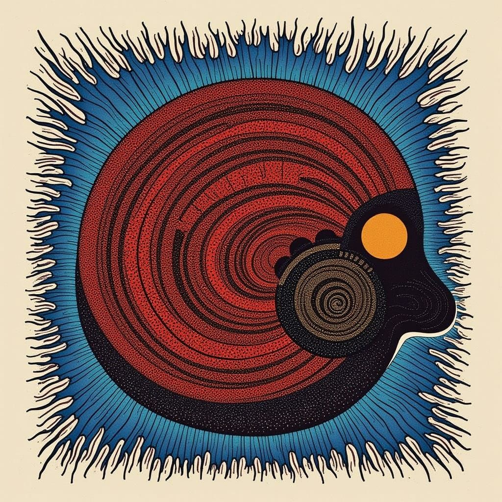 Surreal Dreamtime Landscapes in Aboriginal Art Style