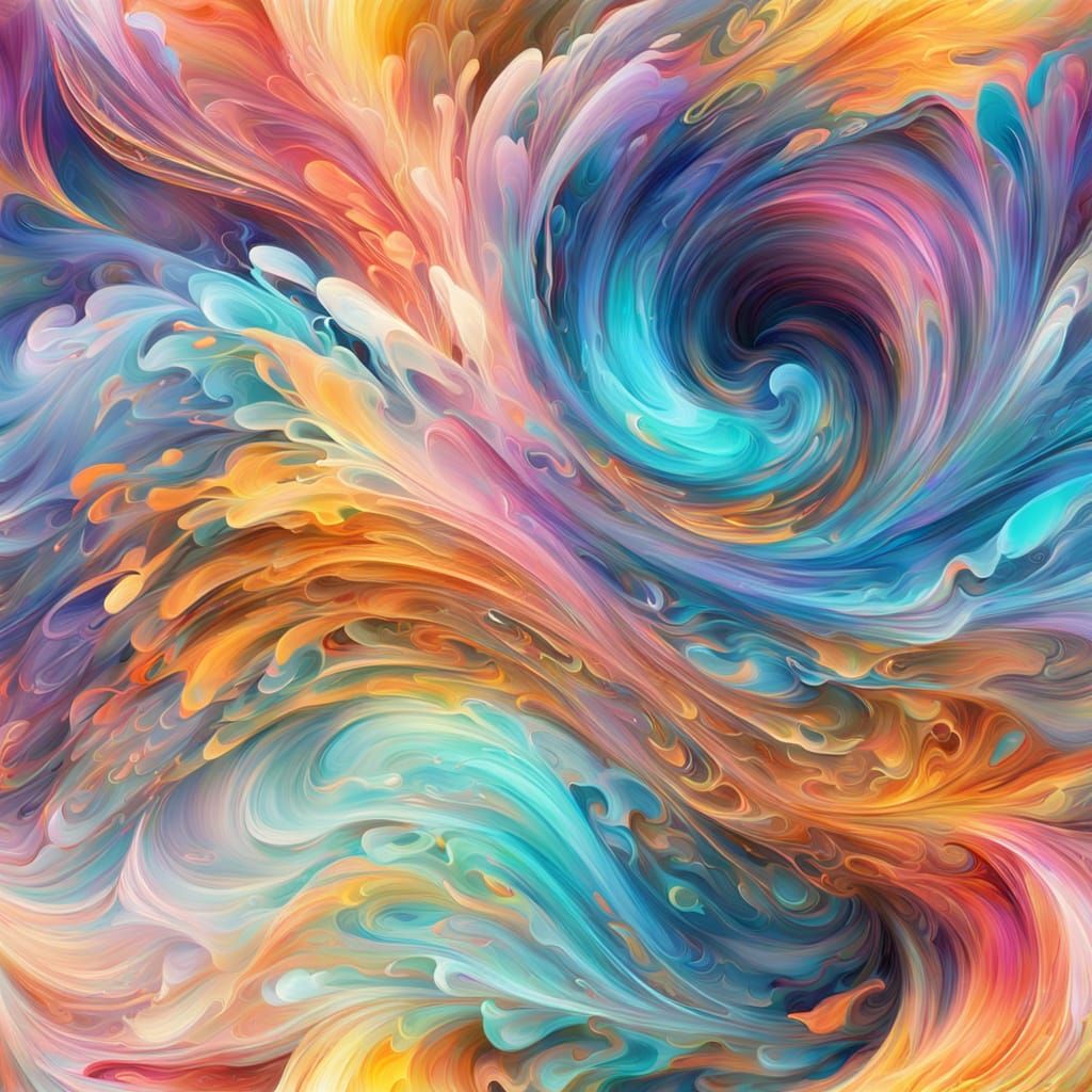 Abstract Particle Dispersion in Macro Photography