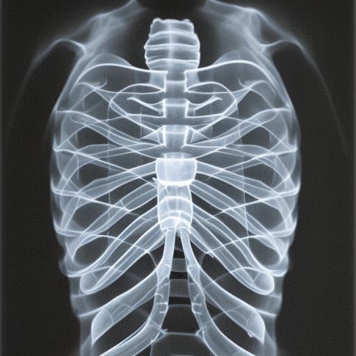 Monochrome X-Ray Photography Revealing Hidden Structures