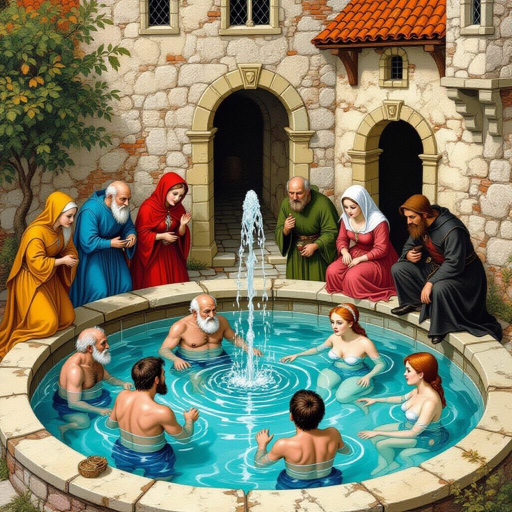 Fountain of Youth in a Bosch Style