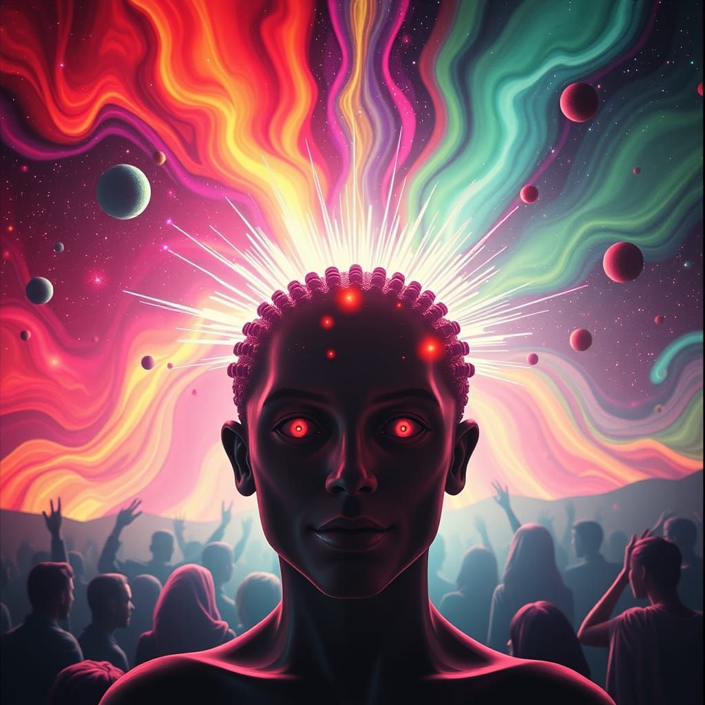 Psychedelic Dreamscape: A Bizarre Visual Trip