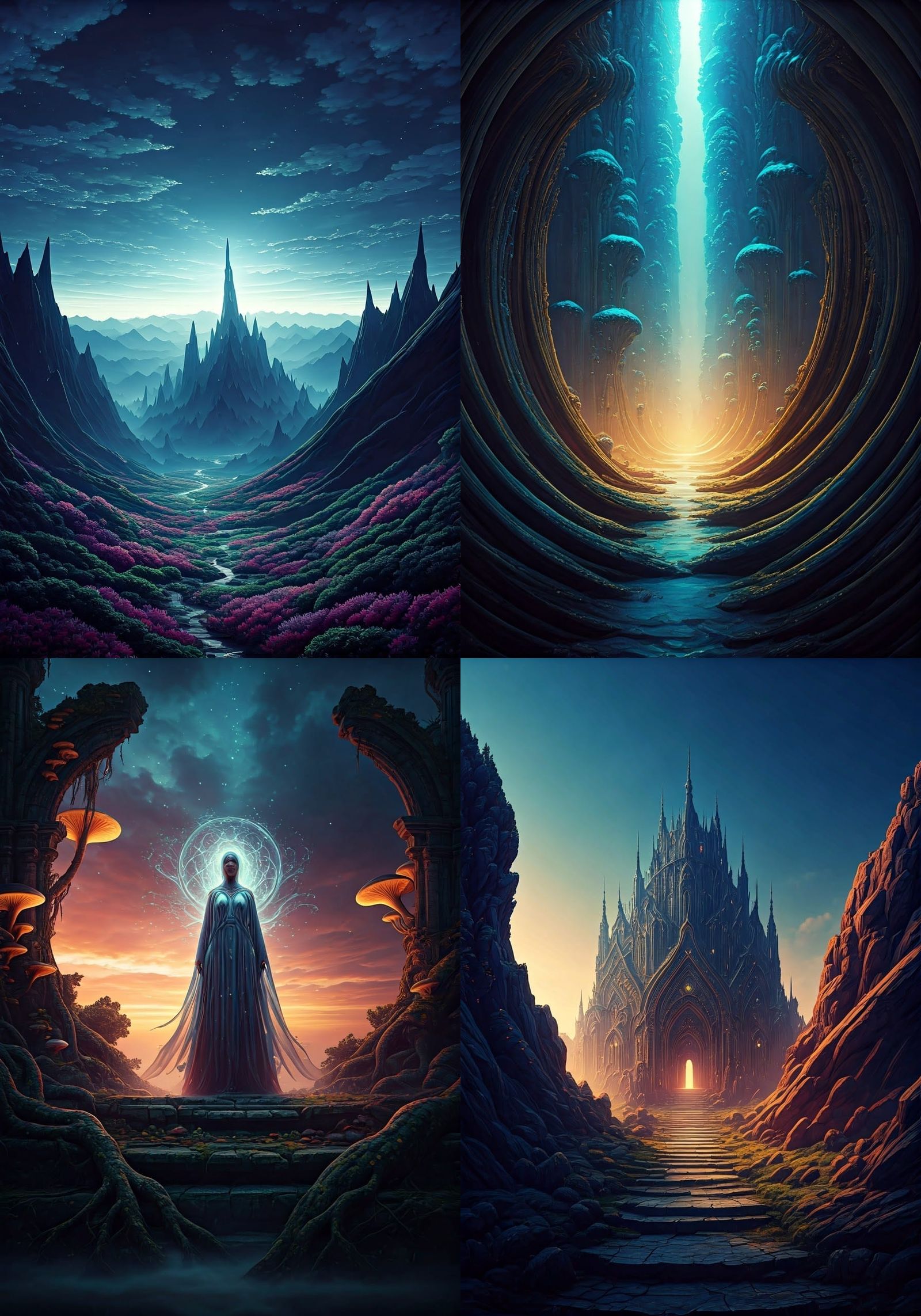 Detailed Matte Painting of Mera Luna in 8k