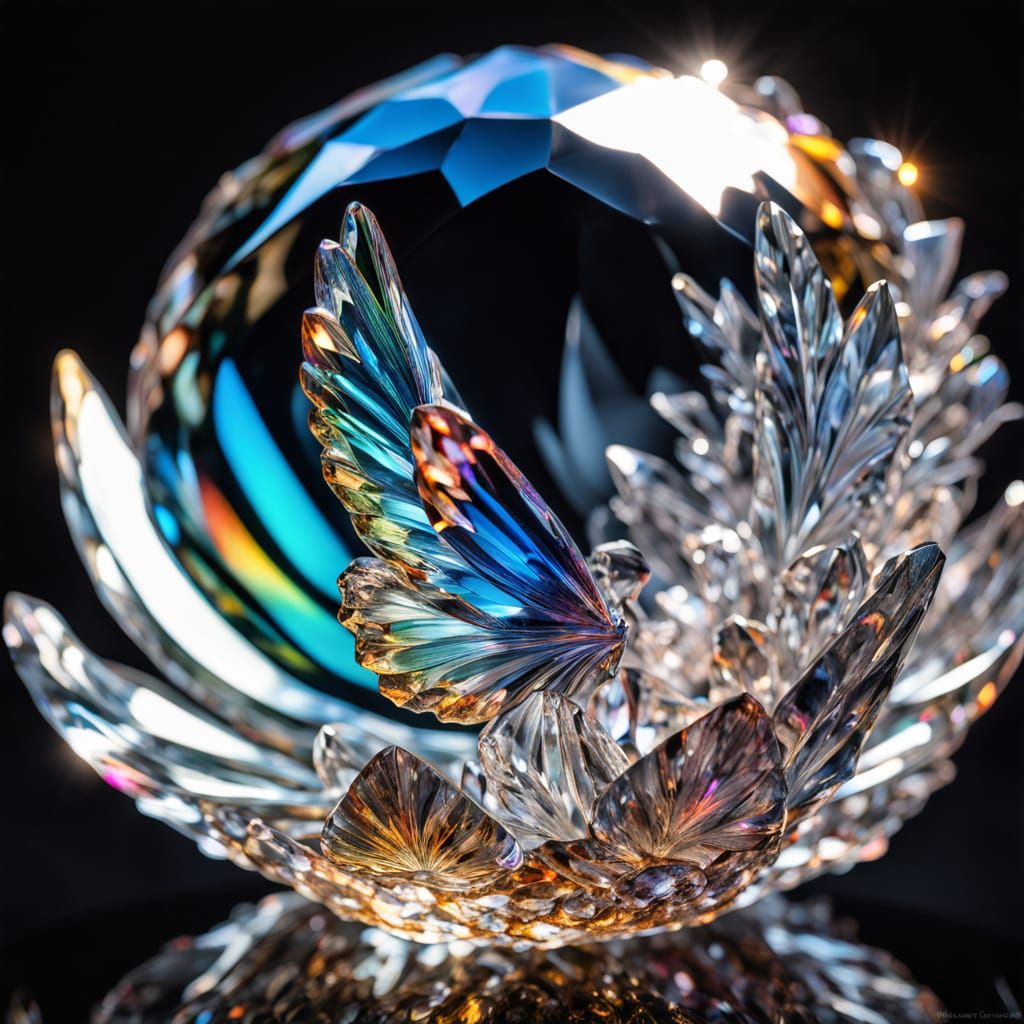 Baroque Crystal Fairy in Warm Sunlight