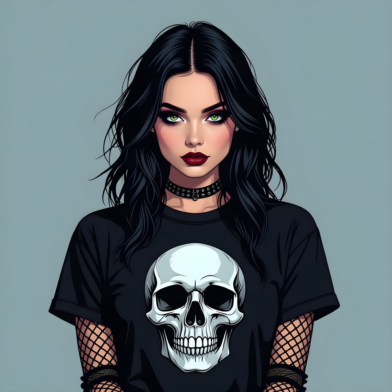 Goth Style: Skull Tee Fashion