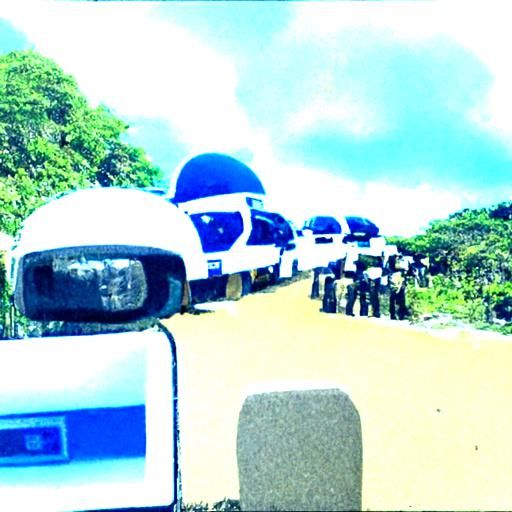 Police Roadblock on Highway