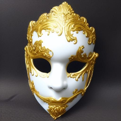 Kintsugi Mask "Mardi Gras" 1