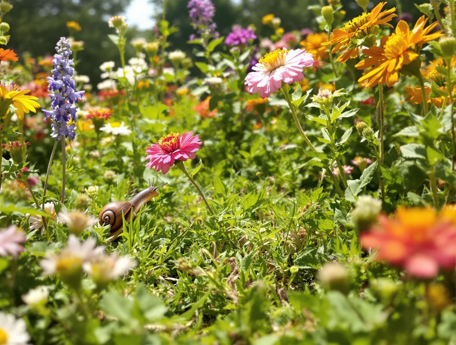 Snail's Sunny Garden Adventure
