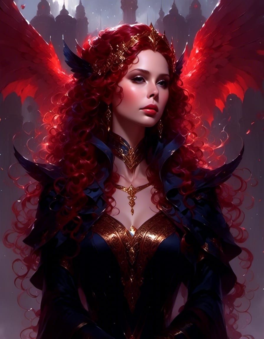 Elfin Queen Portrait with Luminous Skin