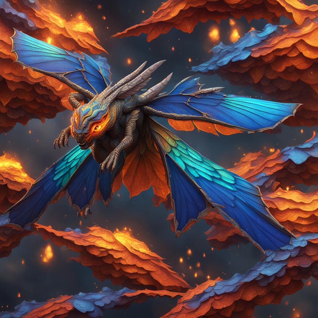 Wings of Fire Hybrid: Rainwing, Silkwing, Leafwing