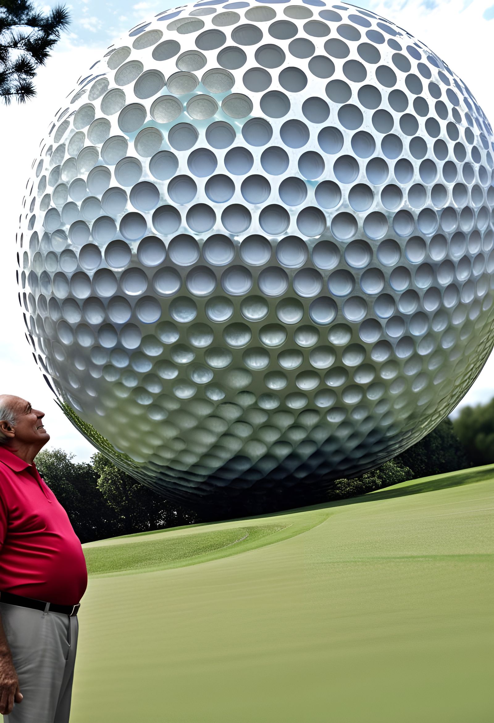 Giant Golf Ball: A Dad's Awe-Inspiring Moment