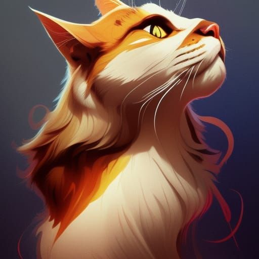 Sheriff Cat Portrait in Hyperdetailed Digital Art