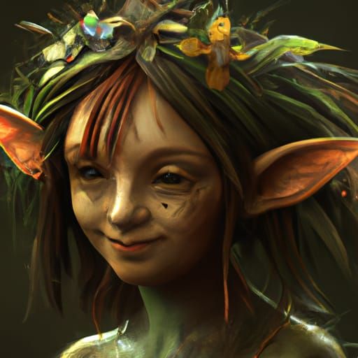 Medieval Portrait of a Spriggan Sprite