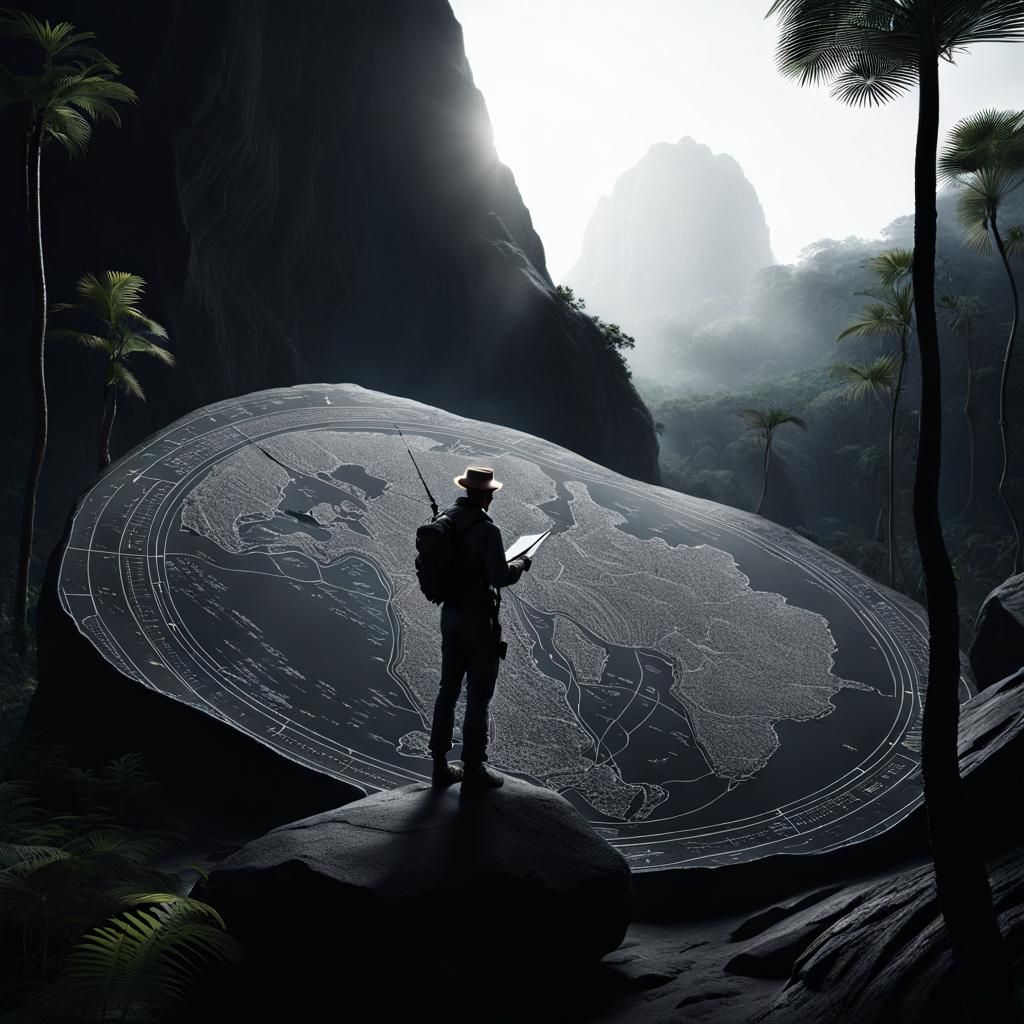 Jungle Explorer Discovers Ancient Carved Map
