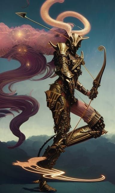 Interdimensional Centaur Deity with Ornate Armor