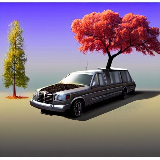 Surreal Limousine and Poplar Tree Schematic