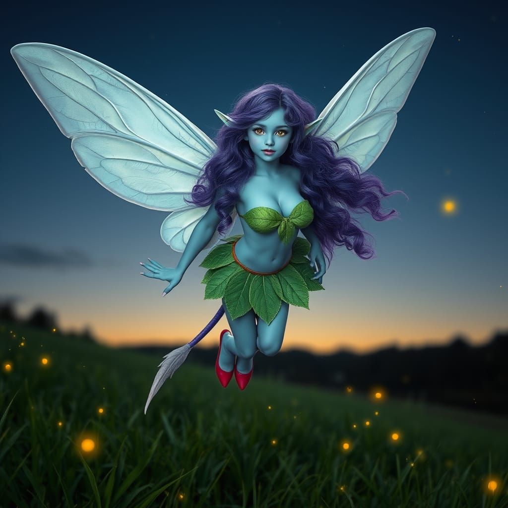 Enchanted Evening Fairy in Cinematic Film Style
