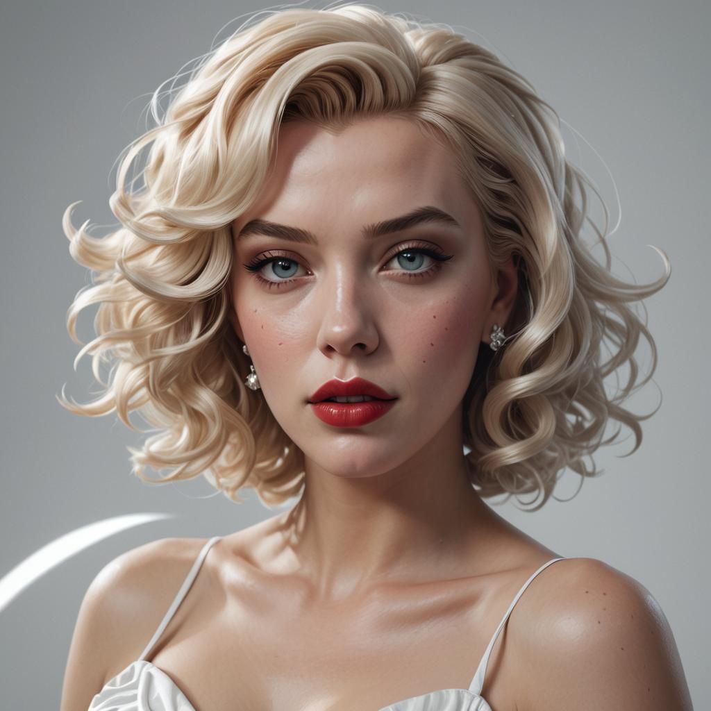 Fashion Model Portrait in Hyperdetailed Lighting