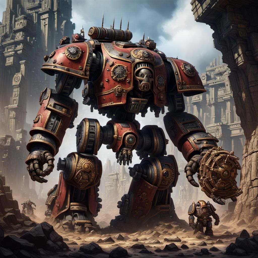 Warlord Titan: Detailed Matte Painting in 8K