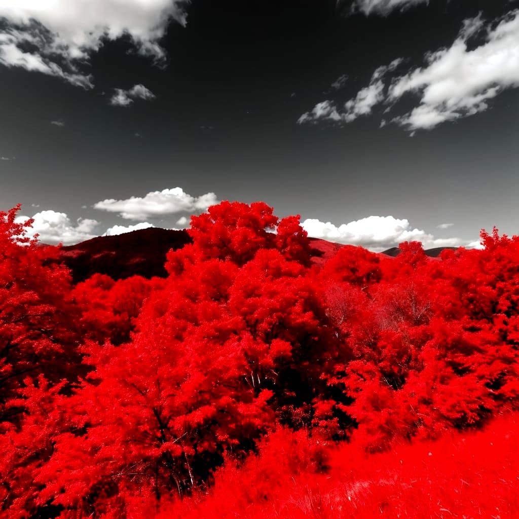 Intense Fire Red Planet