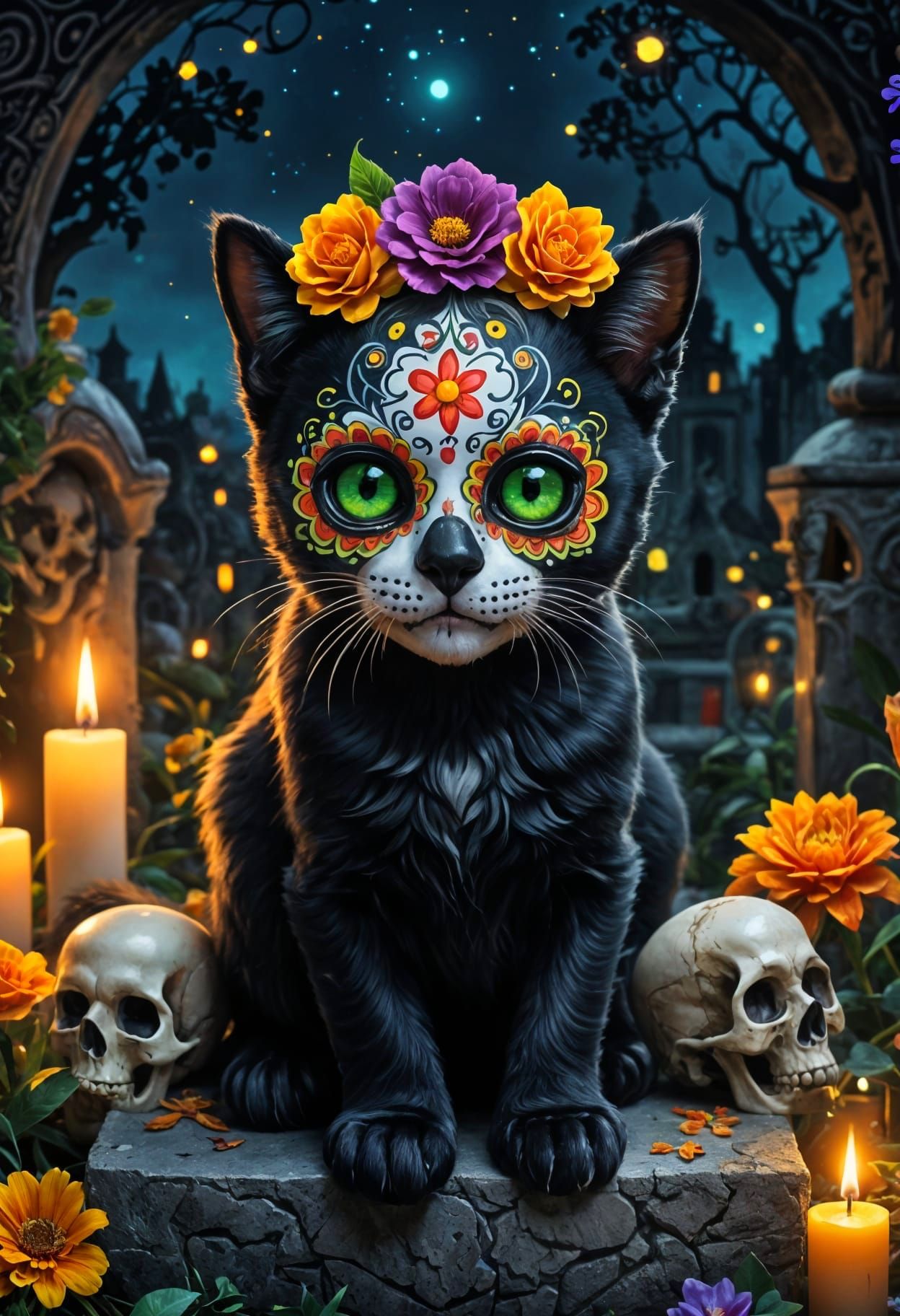 Gata de la Santa Muerte