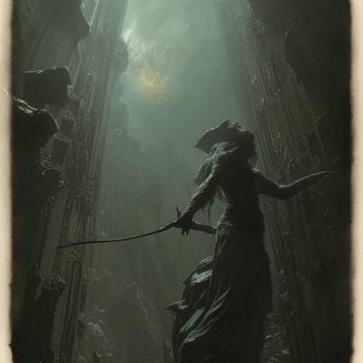 Horror Dragons Inspired by Gustave Doré